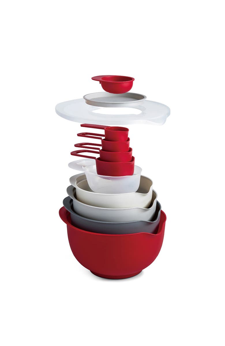 Norpro Nested Mixing Bowls and Measuring Cups, 12 Piece Set, Alternate, color, Multicolored