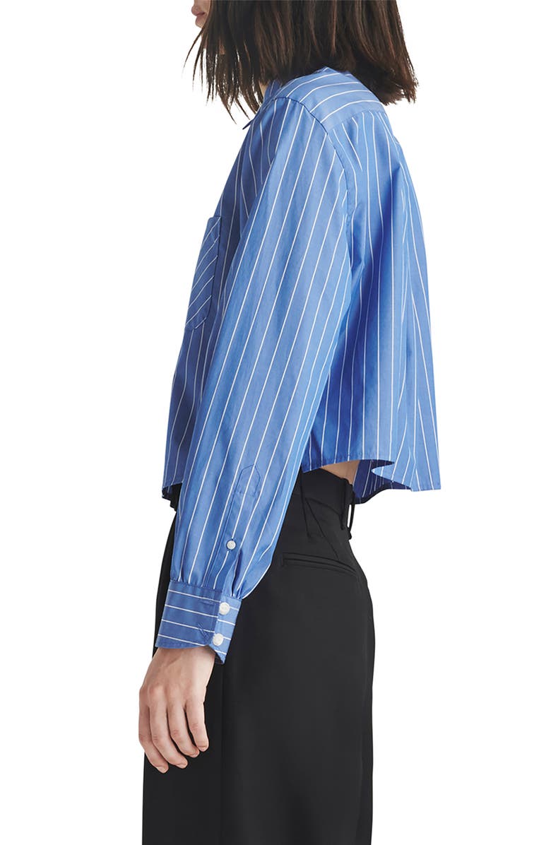 rag & bone Maxine Stripe Crop Shirt, Alternate, color, 