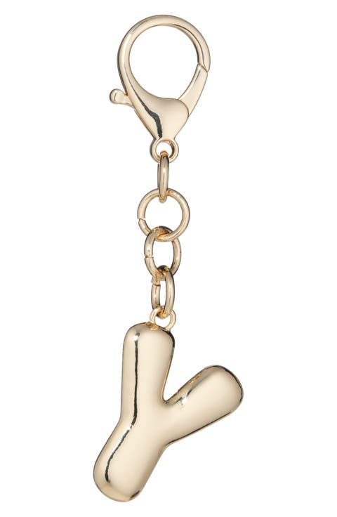 Bubble Initial Bag Charm