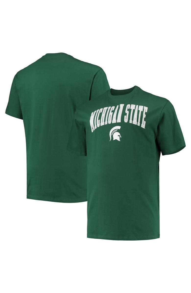 Champion Men's Champion Green Michigan State Spartans Big & Tall Arch Over Wordmark T-Shirt, Main, color, Green