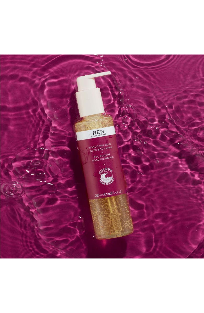 REN Clean Skincare Moroccan Rose Otto Body Wash, Alternate, color,