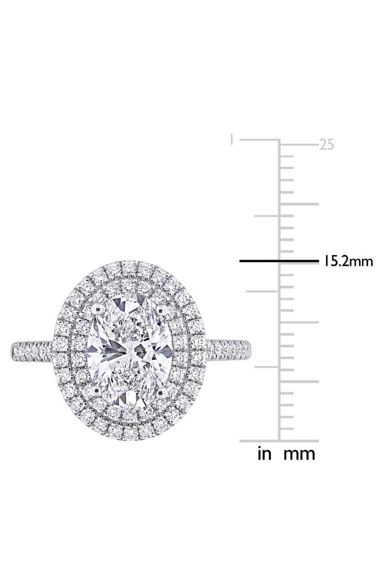 Julianna B. 2-1/2 CTW Lab-Grown Diamond Double Halo Ring 14k, Alternate, color, White Gold