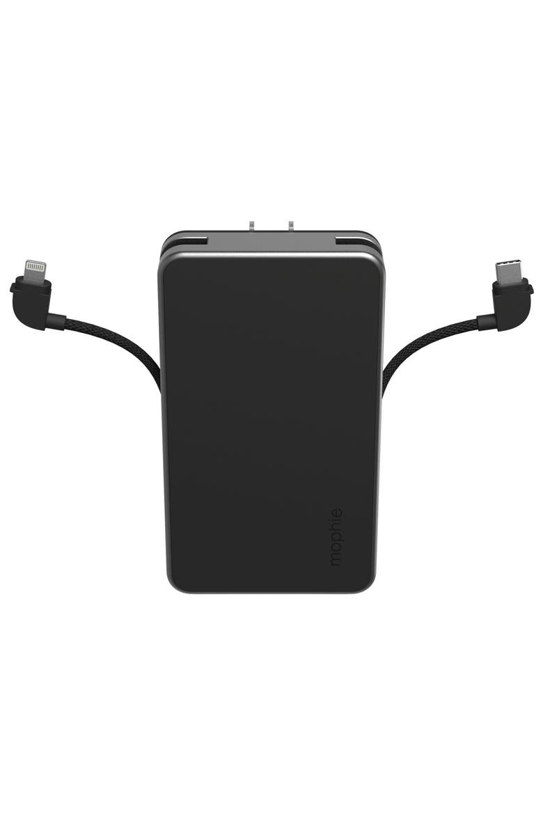 Powerstation Plus Ultra 2024 10K Power Bank with Integrated Cables and AC Plug, Main, color, Black