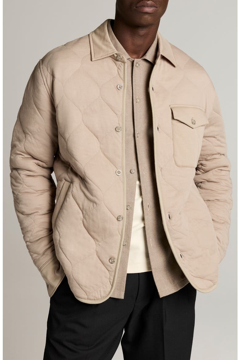 Quilted Shirt Jacket, Main, color, PAVEMENT
