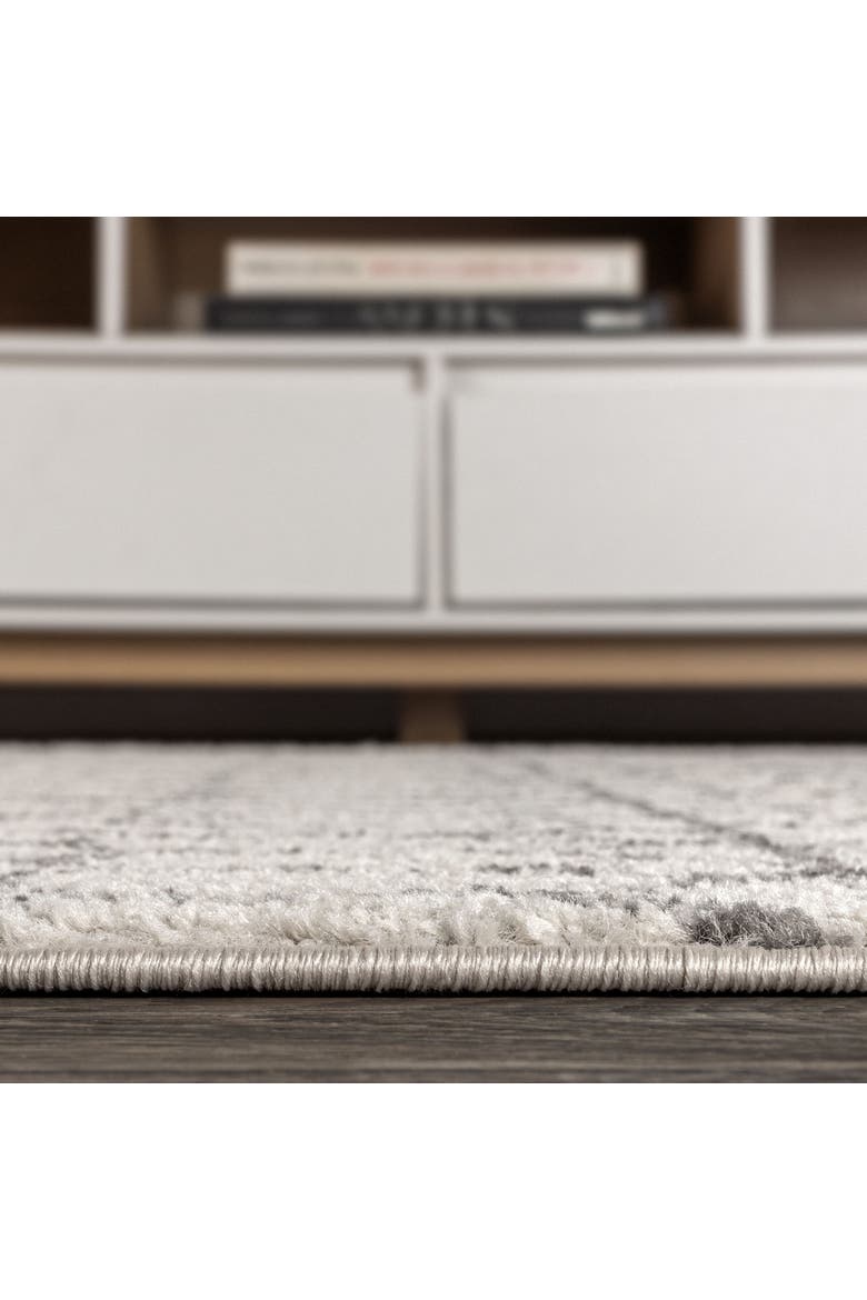 Izil Moroccan Beni Souk Area Rug, Alternate, color, Cream/Gray