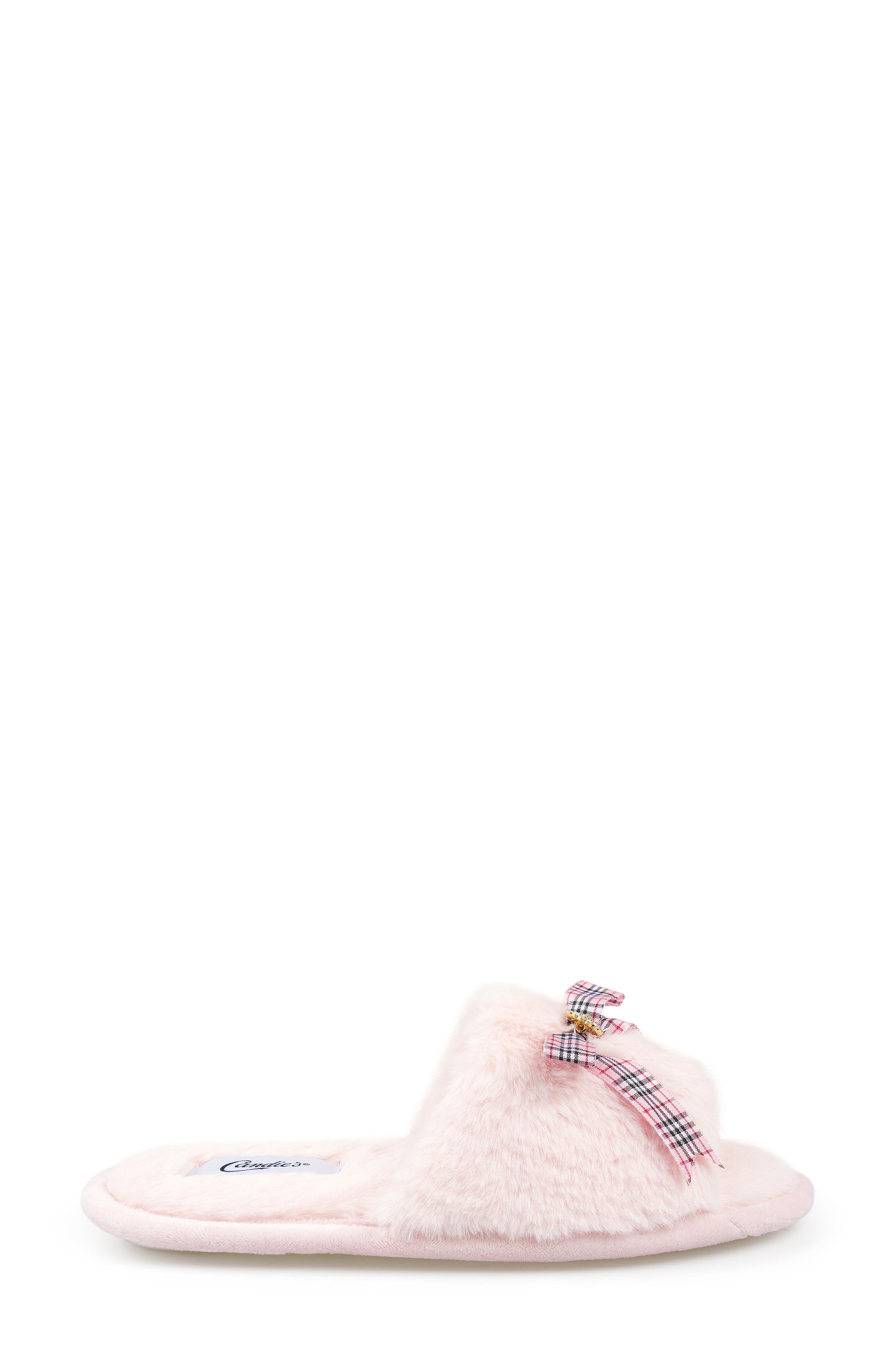 Wendy Faux Fur Slide Sandal, Alternate, color, PINK