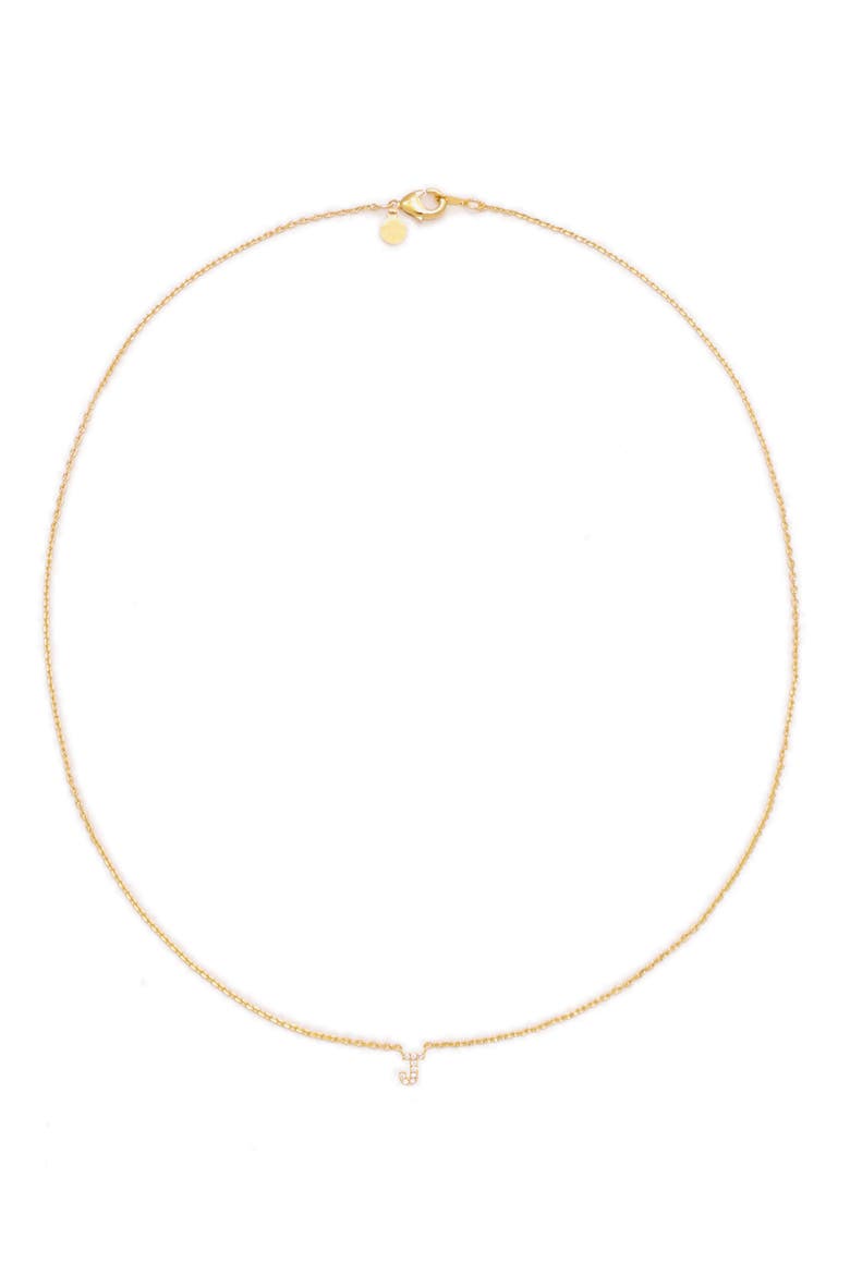 Call Me By Your Name Initial Pendant Necklace, Main, color, GOLD - J