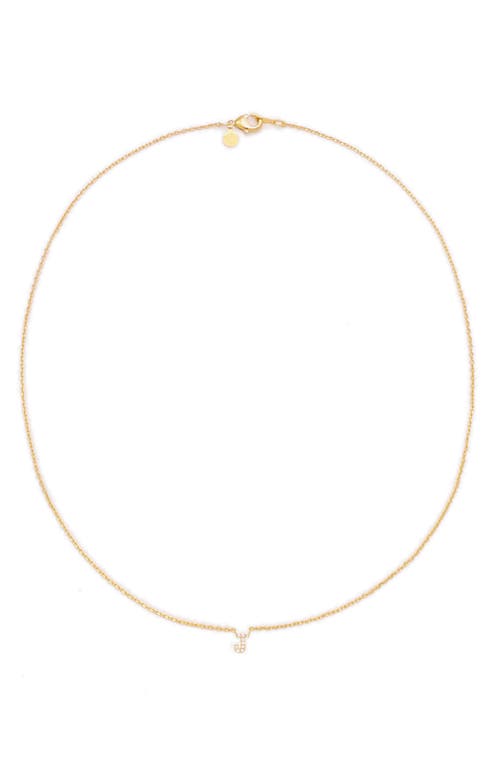 Petit Moments Call Me By Your Name Initial Pendant Necklace In Gold - J