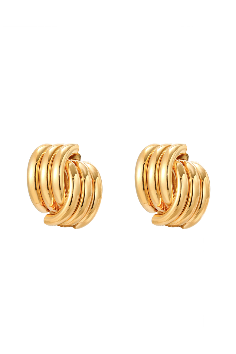 Love Knot Earrings, Main, color, Gold