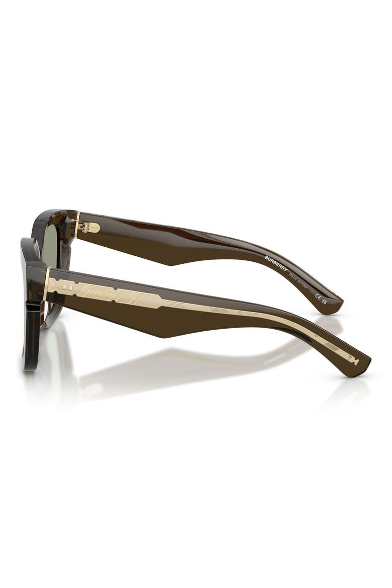 54mm Square Sunglasses, Alternate, color, GREEN