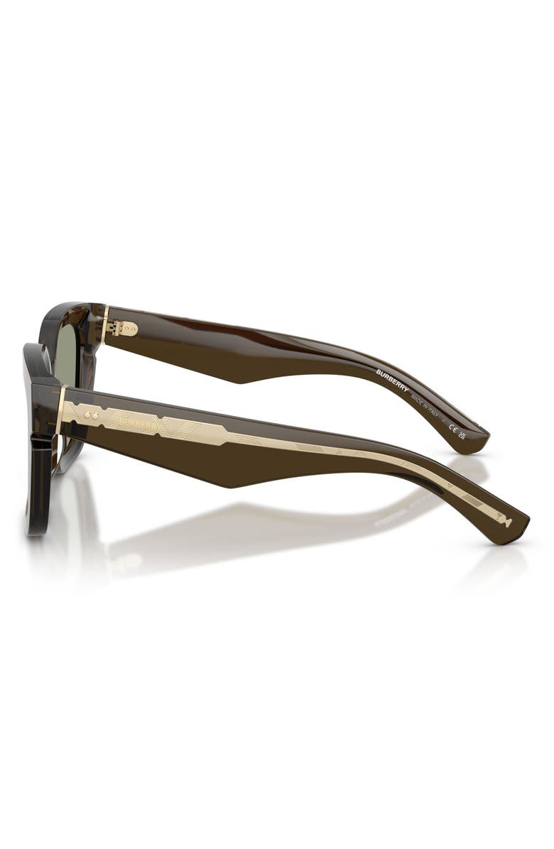 Burberry 54mm Square Sunglasses, Alternate, color, Green