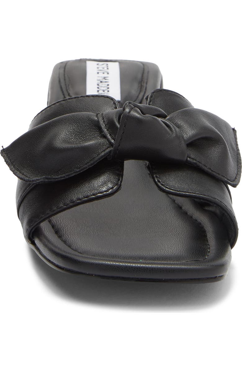 Steve Madden Catumm Bow Slide Sandal, Alternate, color, Black