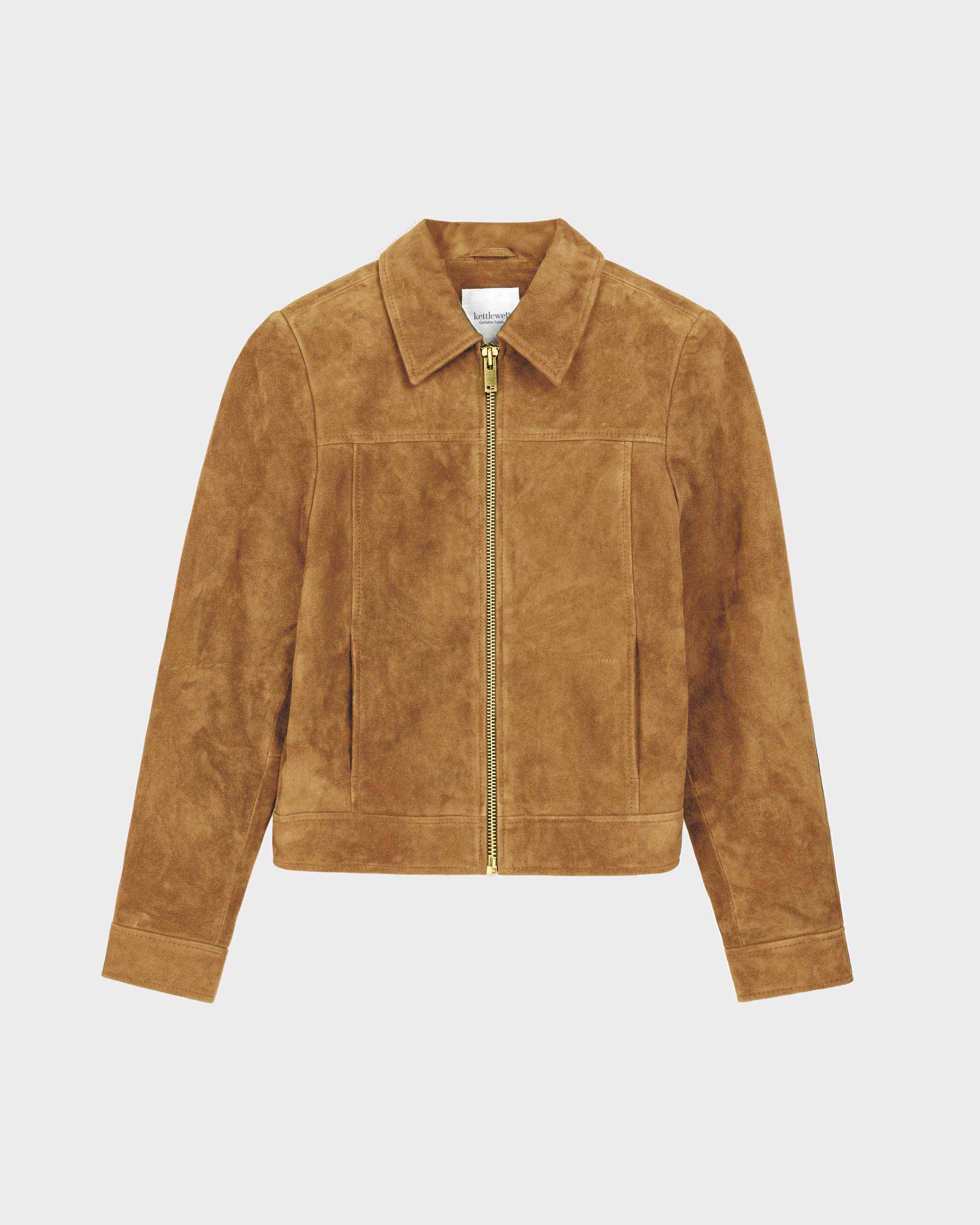 Harper Suede Bomber Jacket - image 4