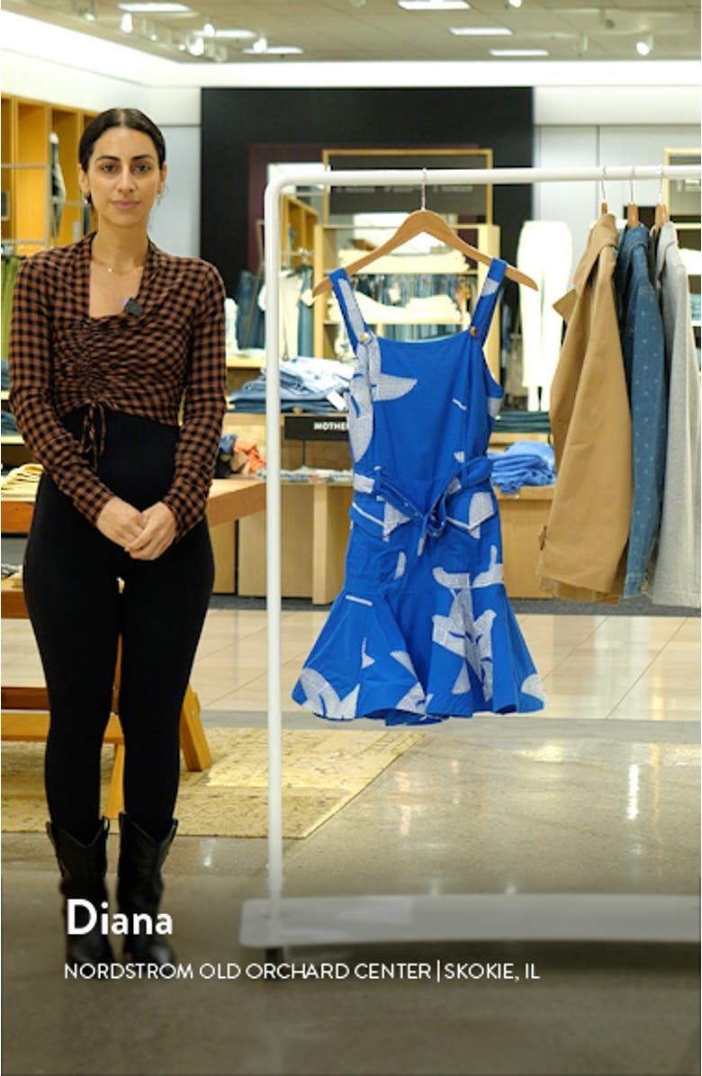 Alivia Belted Fit & Flare Minidress, sales video thumbnail