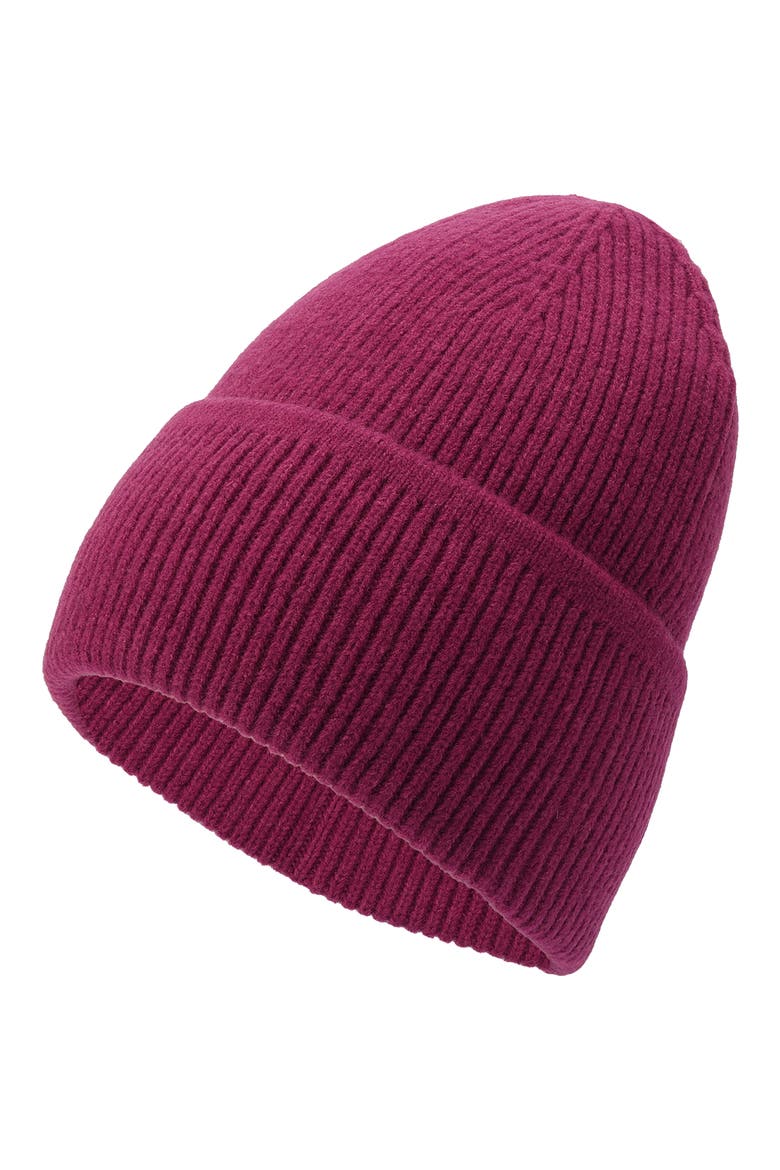 Spade Beanie, Alternate, color, DEEP BEET