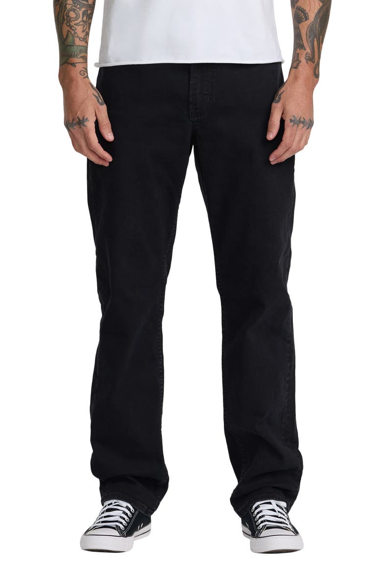 Weekend Dayshift Straight Leg Jeans, Main, color, BLACK OVERDYE