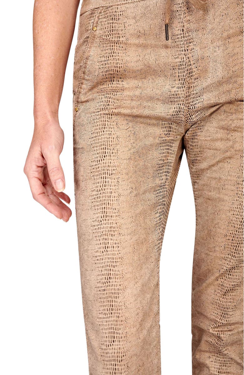 Alembika Serpent print slim-fit stretch jeans, Alternate, color, 