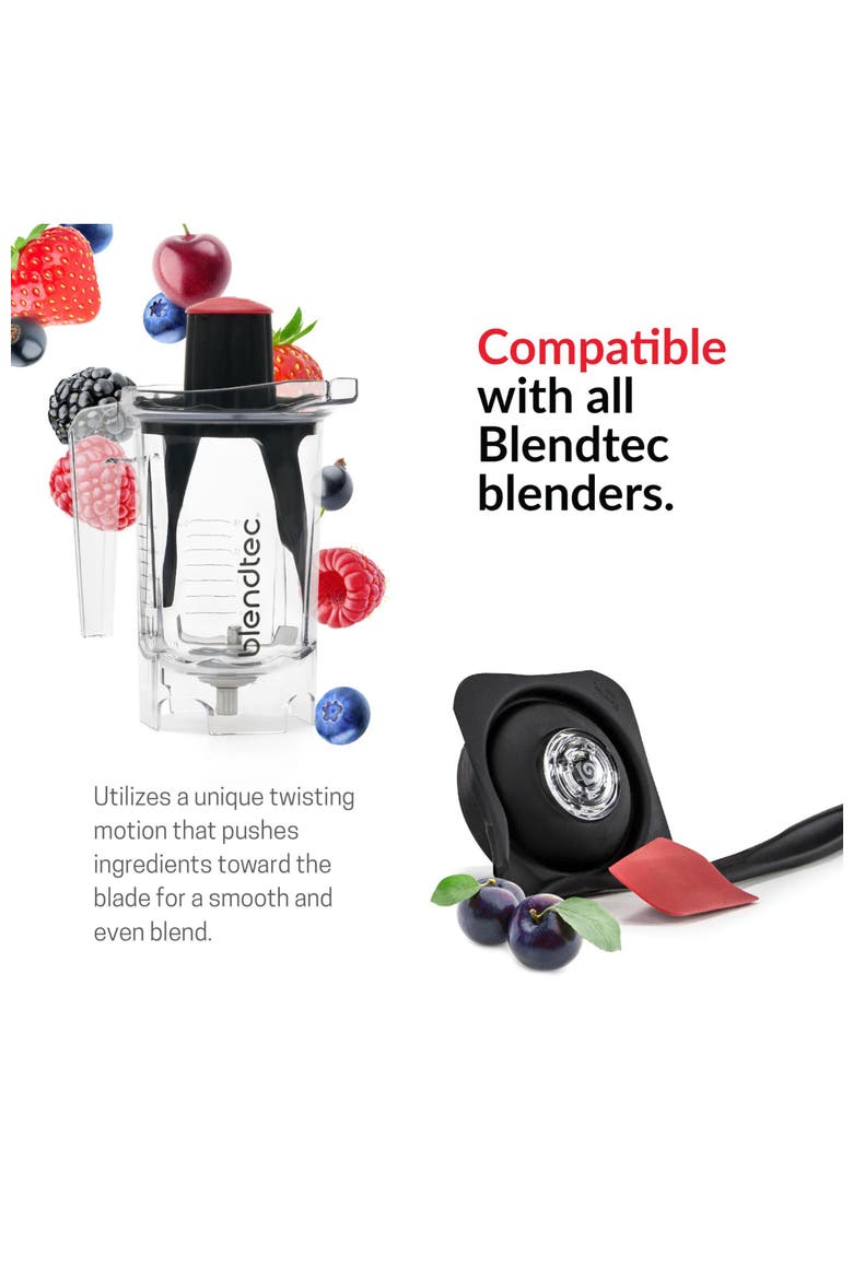 Twister Jar Professional Grade Blender Jar with Spatula and Mini Gripper Lid, Alternate, color, Clear
