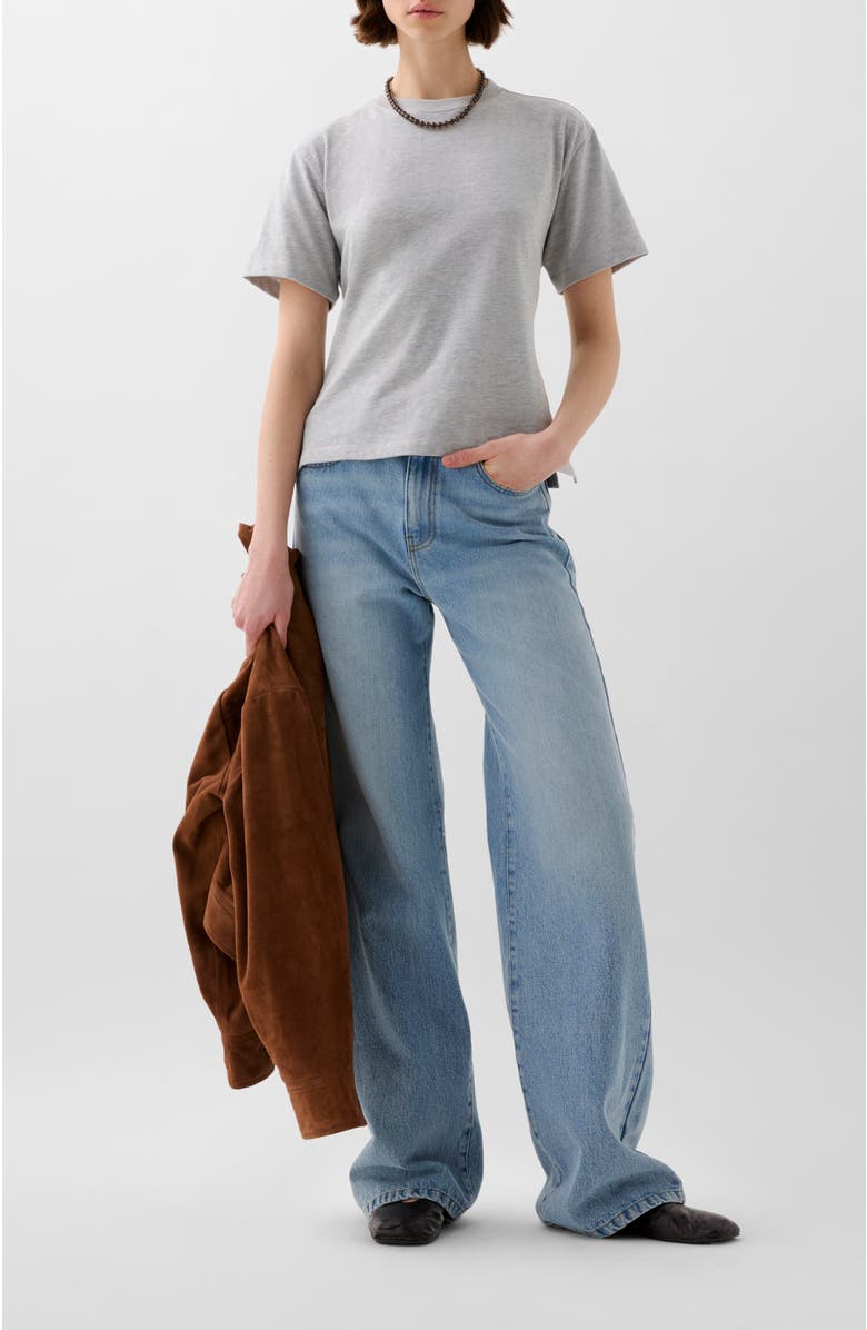 Scalpers Back Knot Tee, Alternate, color, Greymelange