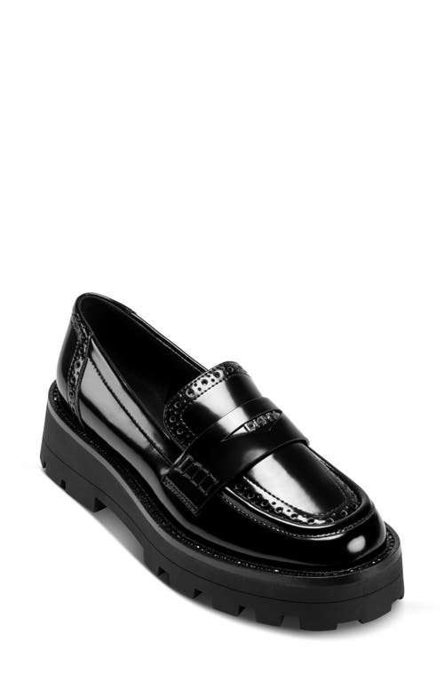 Dkny Sahana Platform Penny Loafer In Black