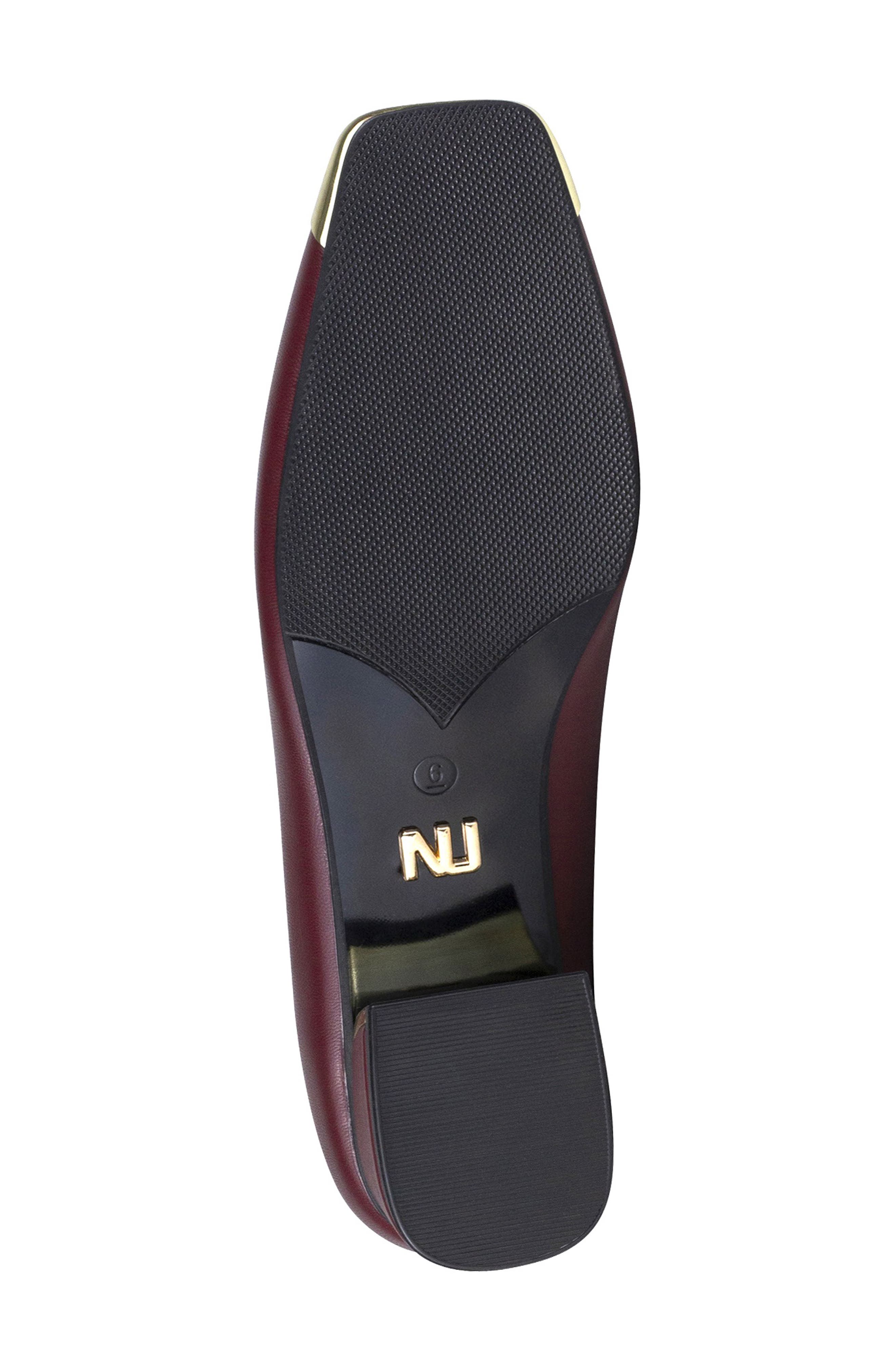 Eagle Tipped Square Toe Pump, Alternate, color, BURGUNDY