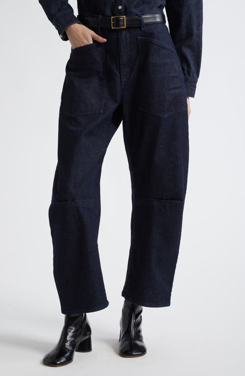 Nili Lotan Shon Cotton-blend Corduroy Tapered Pants In Blue
