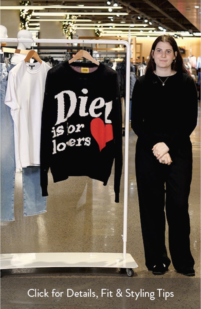 Lovers Oversize Cotton Crewneck Sweater, sales video thumbnail