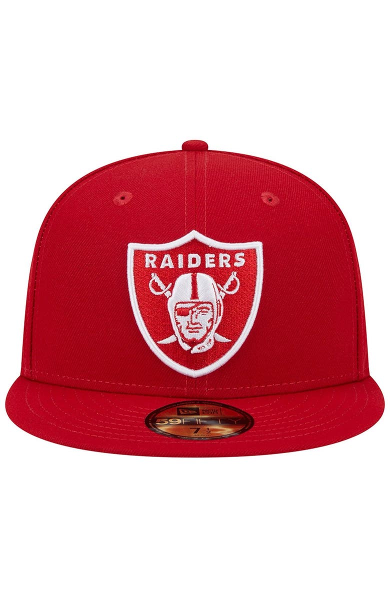 New Era Men's New Era Scarlet Las Vegas Raiders Super Bowl XVIII Main Patch 59FIFTY Fitted Hat, Alternate, color, Scarlet