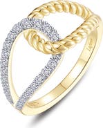 Lafonn Lover's Knot Pavé Simulated Diamond Ring