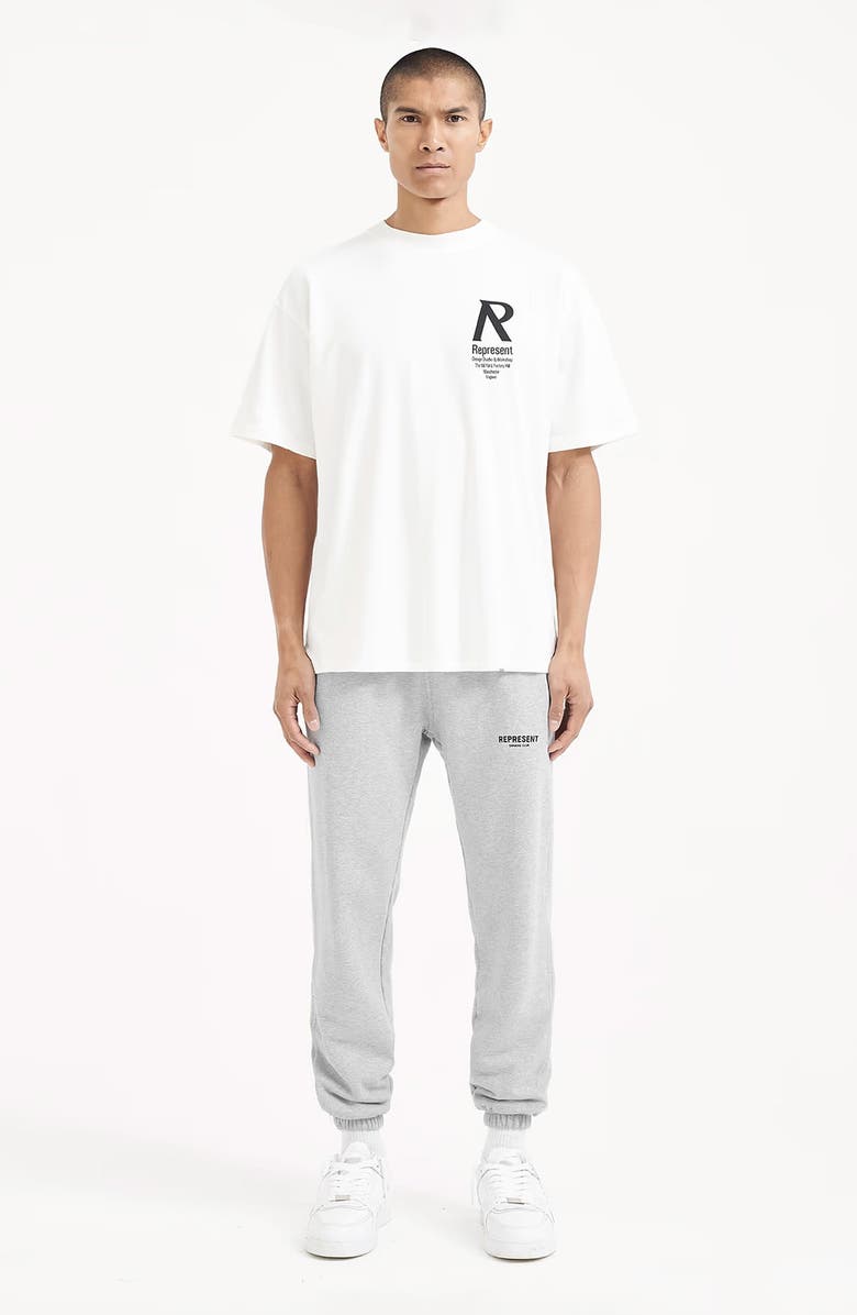 Represent Owners' Club Logo Graphic Joggers, Alternate, color, Ash Grey/ Black