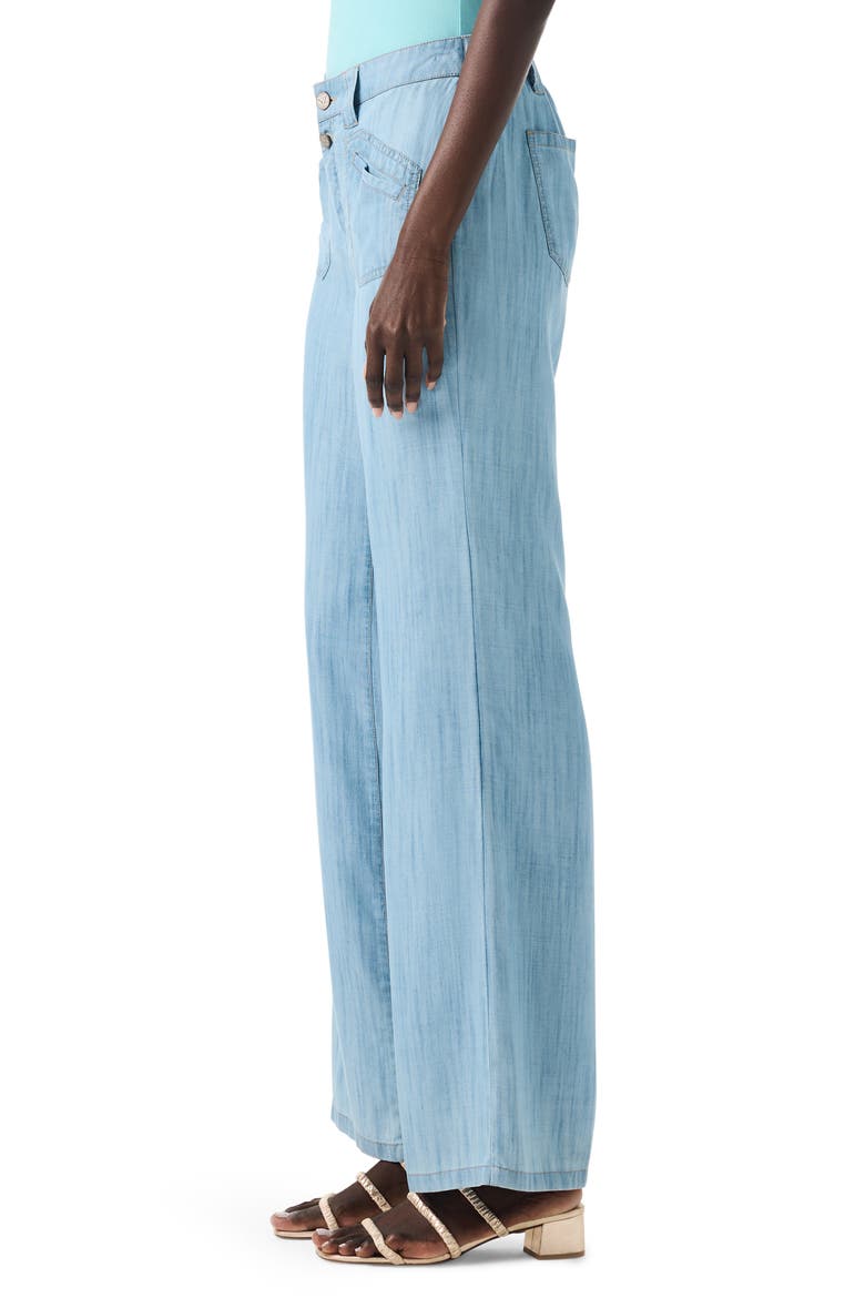 Drapey Wide Leg Jeans, Alternate, color, MID WASH