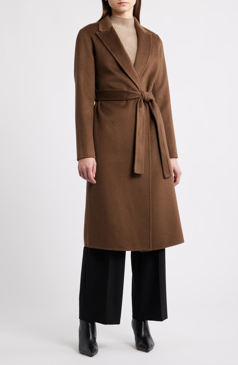Elie Tahari The Nora Wool, Silk & Cashmere Wrap Coat, Main, color, 