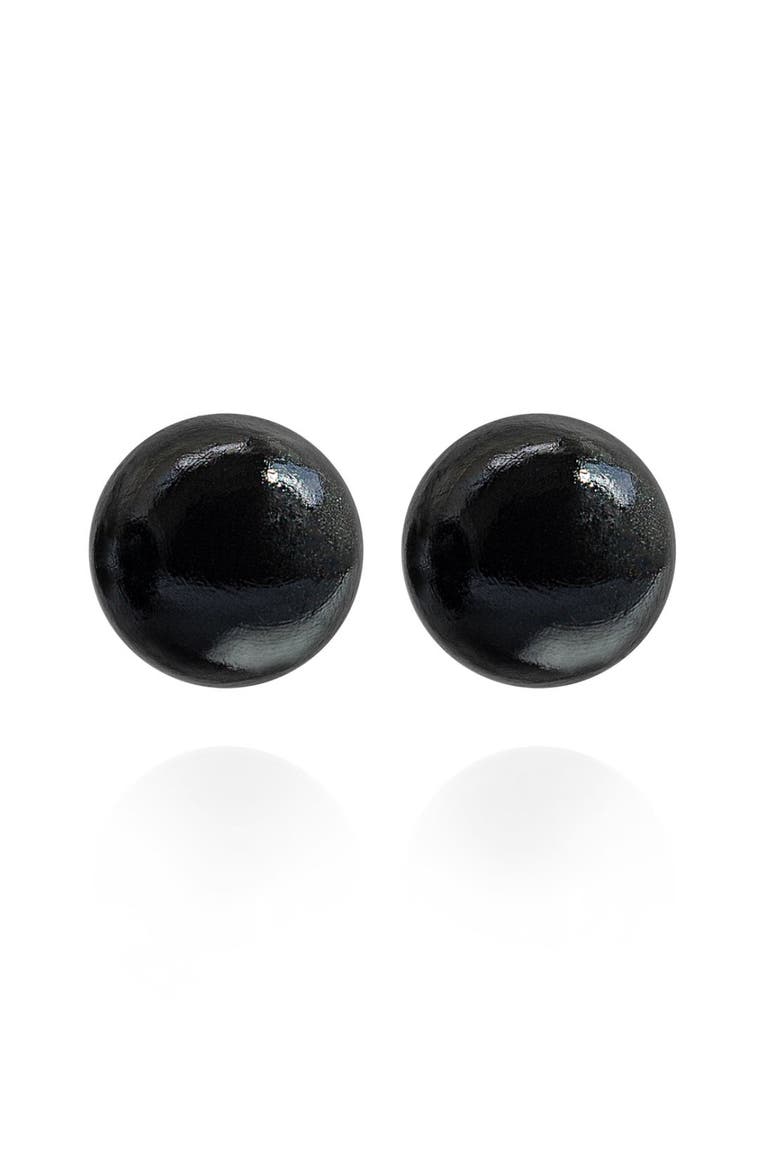 Gaia Jumbo Earrings, Main, color, Obsidian Orb