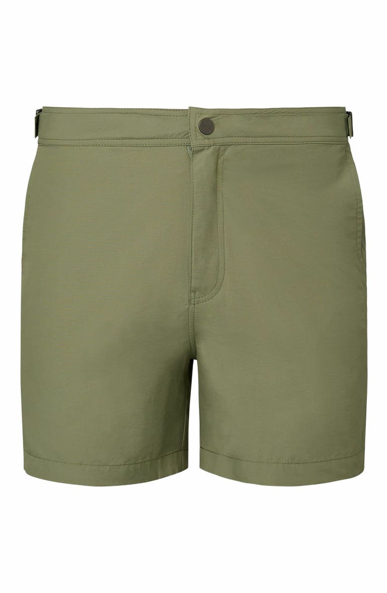 Onia Calder Buckle 5" Swim Trunk, Alternate, color, Seaspray