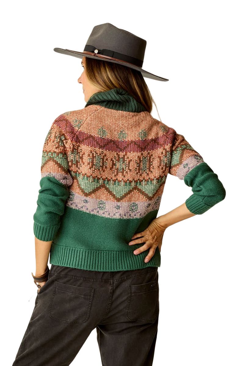 Carve Designs Neve Fairisle Turtleneck, Alternate, color, Bistro Fairisle
