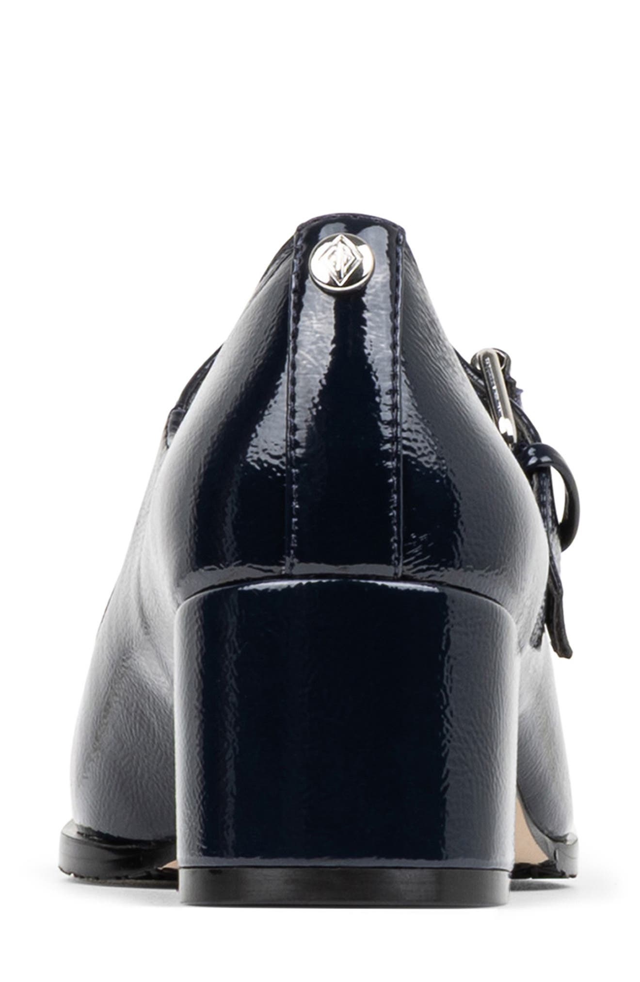 Kiyomi Faux Leather Mary Jane Pump, Alternate, color, NAVY