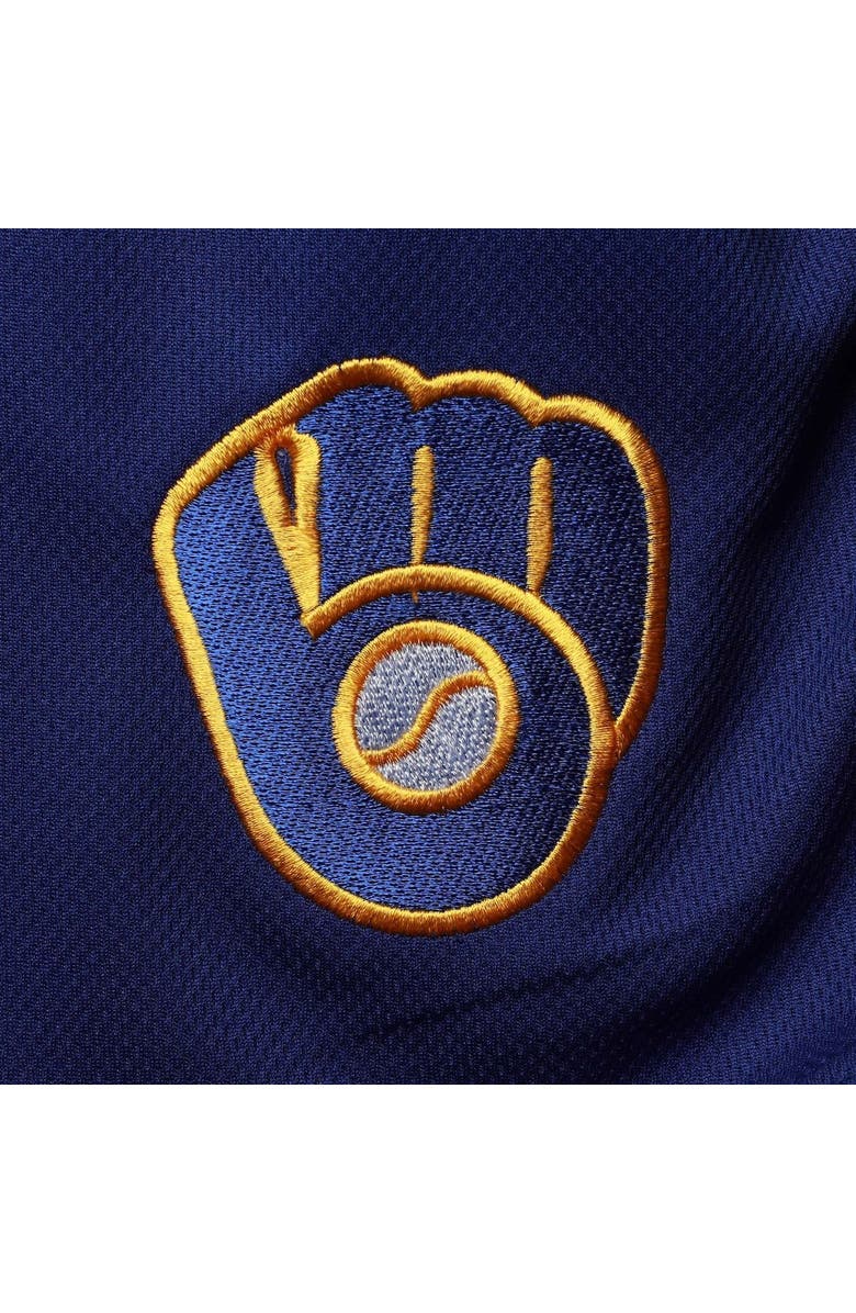 PROFILE Men's Profile Royal Milwaukee Brewers Big & Tall Mesh Shorts, Alternate, color, 