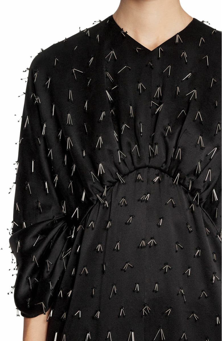 Lanvin Long Embroidered Dress, Alternate, color,