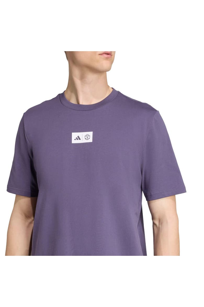 Men's adidas Purple Manchester United Jersey Hook T-Shirt, Alternate, color, Purple