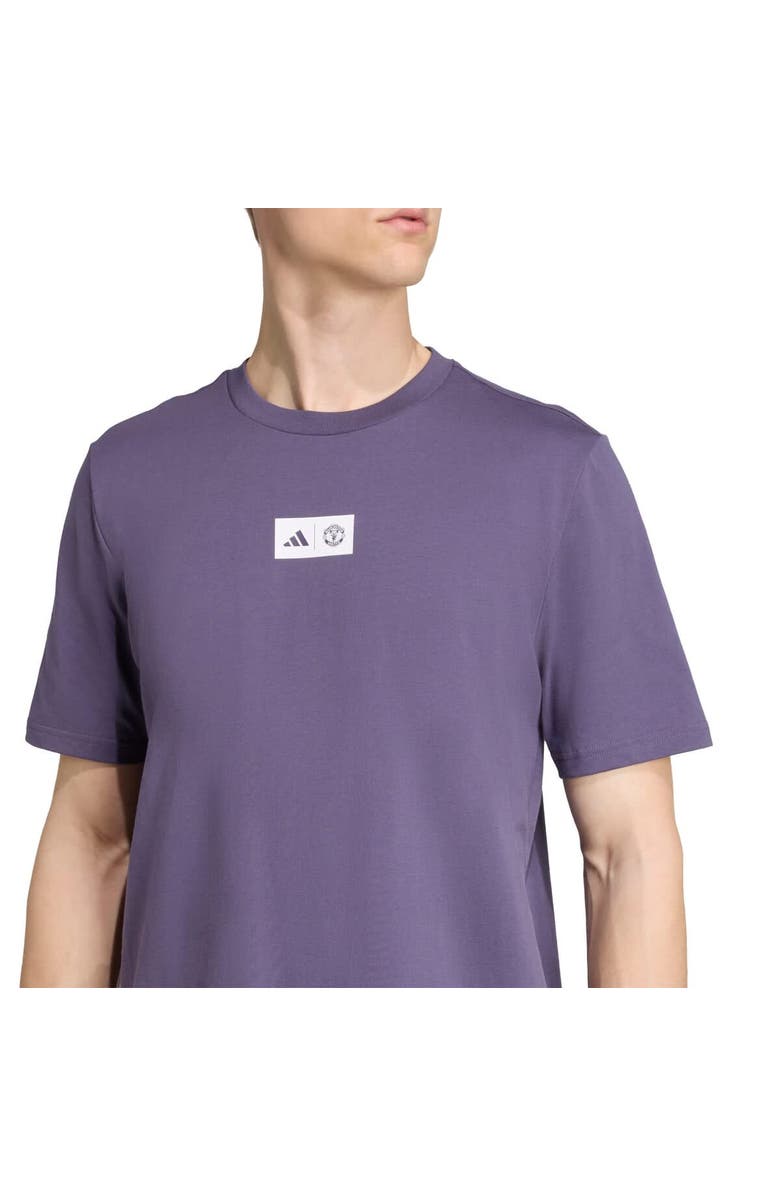 adidas Men's adidas Purple Manchester United Jersey Hook T-Shirt, Alternate, color, Purple