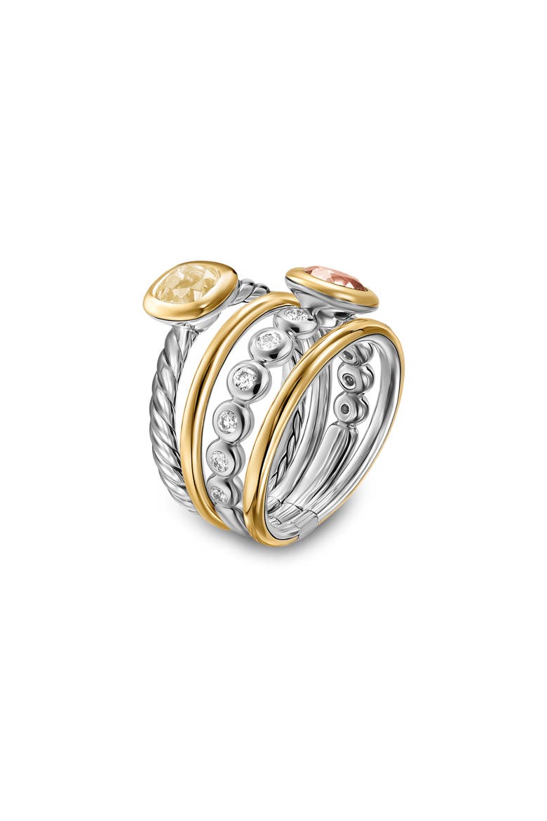 DY Mercer® Color Stone Multirow Ring, Alternate, color, CHAMPAGNE CITRINE