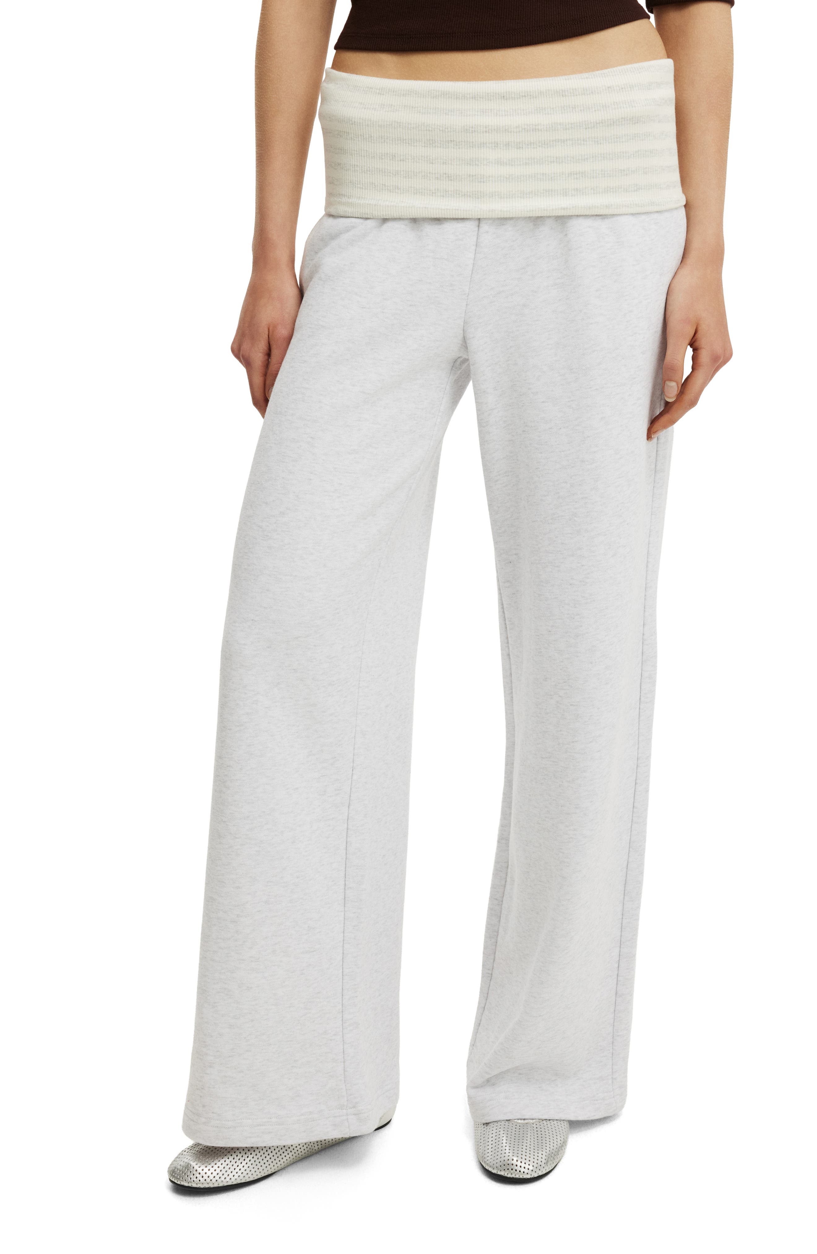 selected Light Grey Marle Stripe
