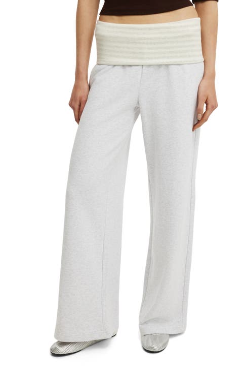 Women's Fold Over Waistband Sweatpant