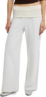 Cotton On Women's Fold Over Waistband Sweatpant