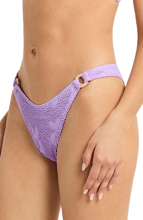 Bondeye Bond-eye Ring Scene Bikini Bottoms In Lavender Floral