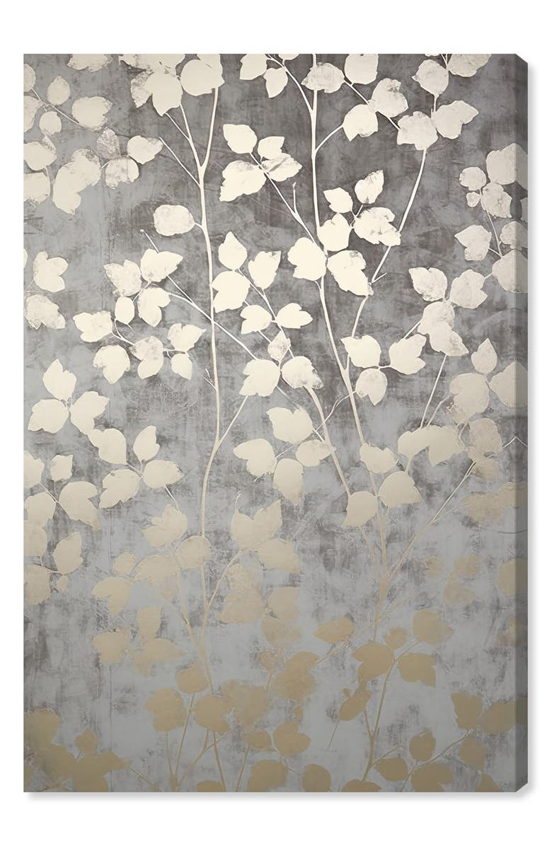 Wynwood Studio Silvery Gray Garden Canvas Wall Art, Alternate, color, Silver