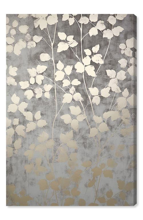 Wynwood Studio Silvery Gray Garden Canvas Wall Art In Silver