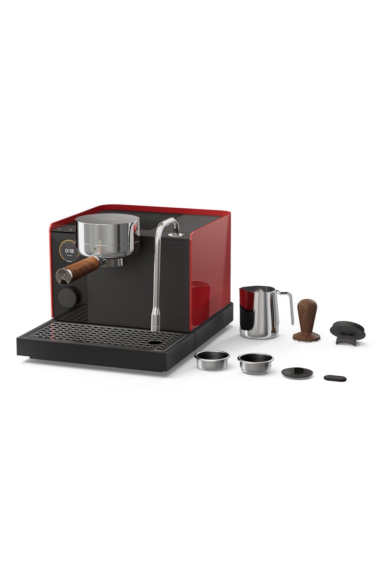Fellow Espresso Series 1 Espresso Machine, Alternate, color, Cherry Red/Walnut