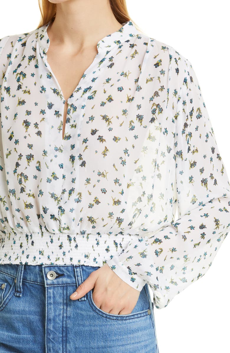 rag & bone Calista Floral Blouse, Alternate, color,