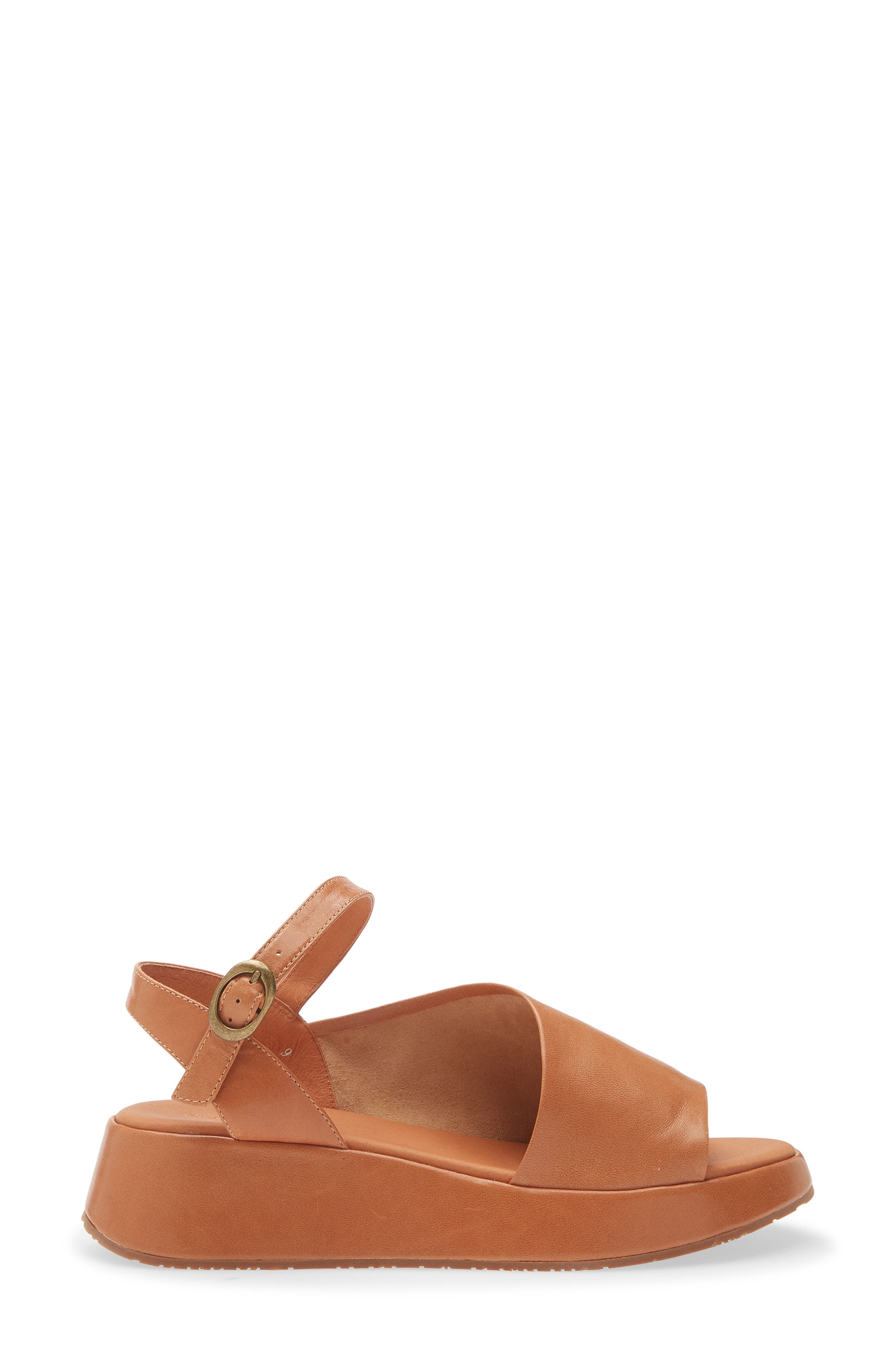 Chocolat Blu Etta Platform Wedge Sandal, Alternate, color, Camel Leather